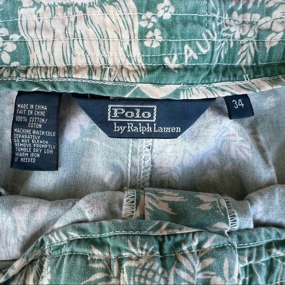 Polo Ralph Lauren Swimwear Hawaiian Hula Girl Swim Trunks Size 34 Luau Tropical - Picture 12 of 12